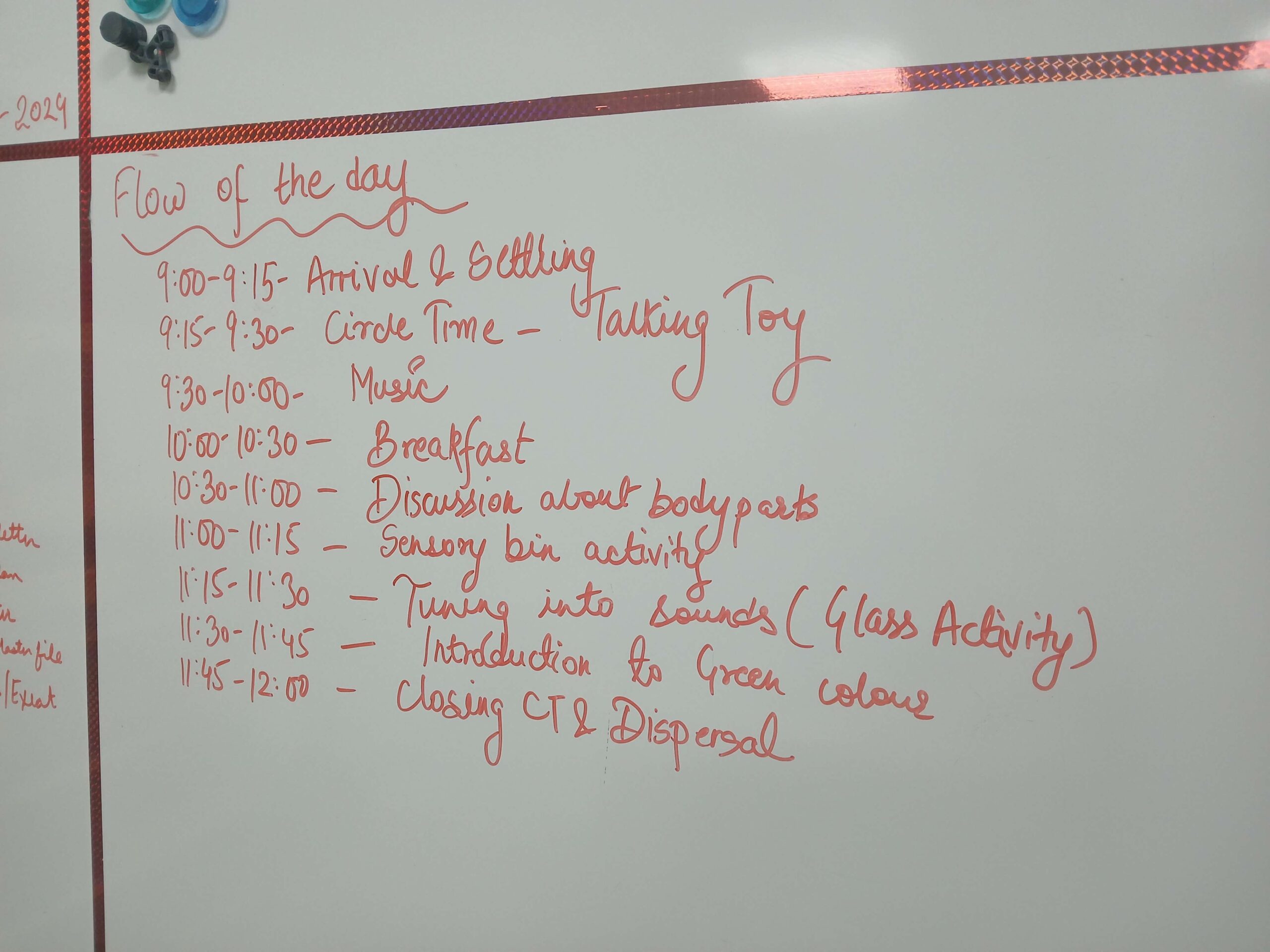 pathways early years time table